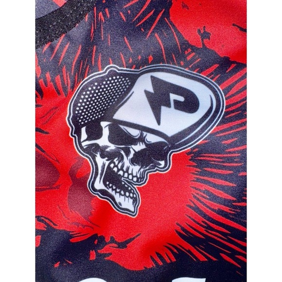 Zoot NWT plush global triathlon red top with skulls Women's tri tank medium - Picture 3 of 8